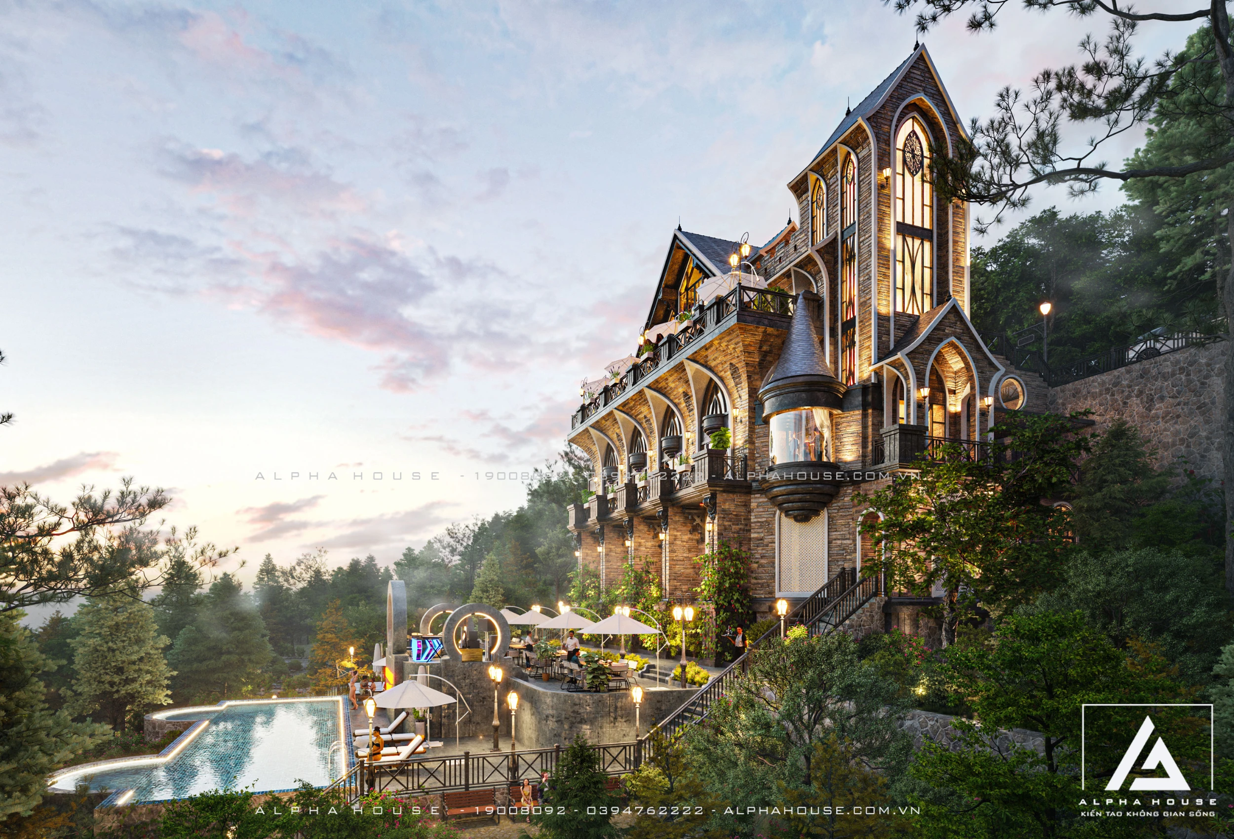 Thiết Kế Lâu Đài Tam Đảo Vẻ Đẹp Kiến Trúc Cổ Điển Giữa Mây Ngàn Núi Rừng