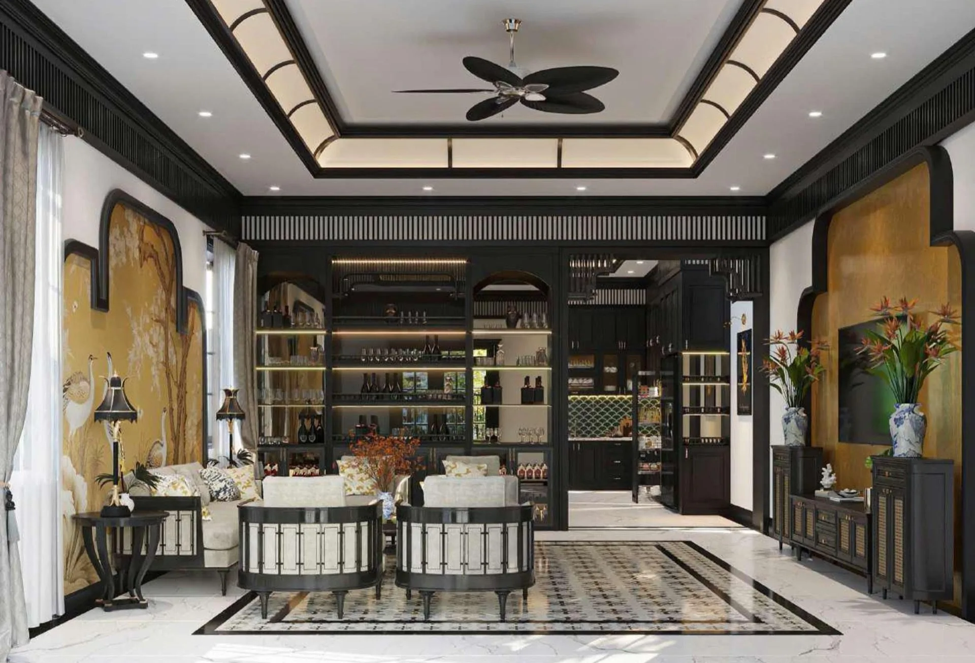 NỘI THẤT INDOCHINE - CHÚ TRƯỜNG