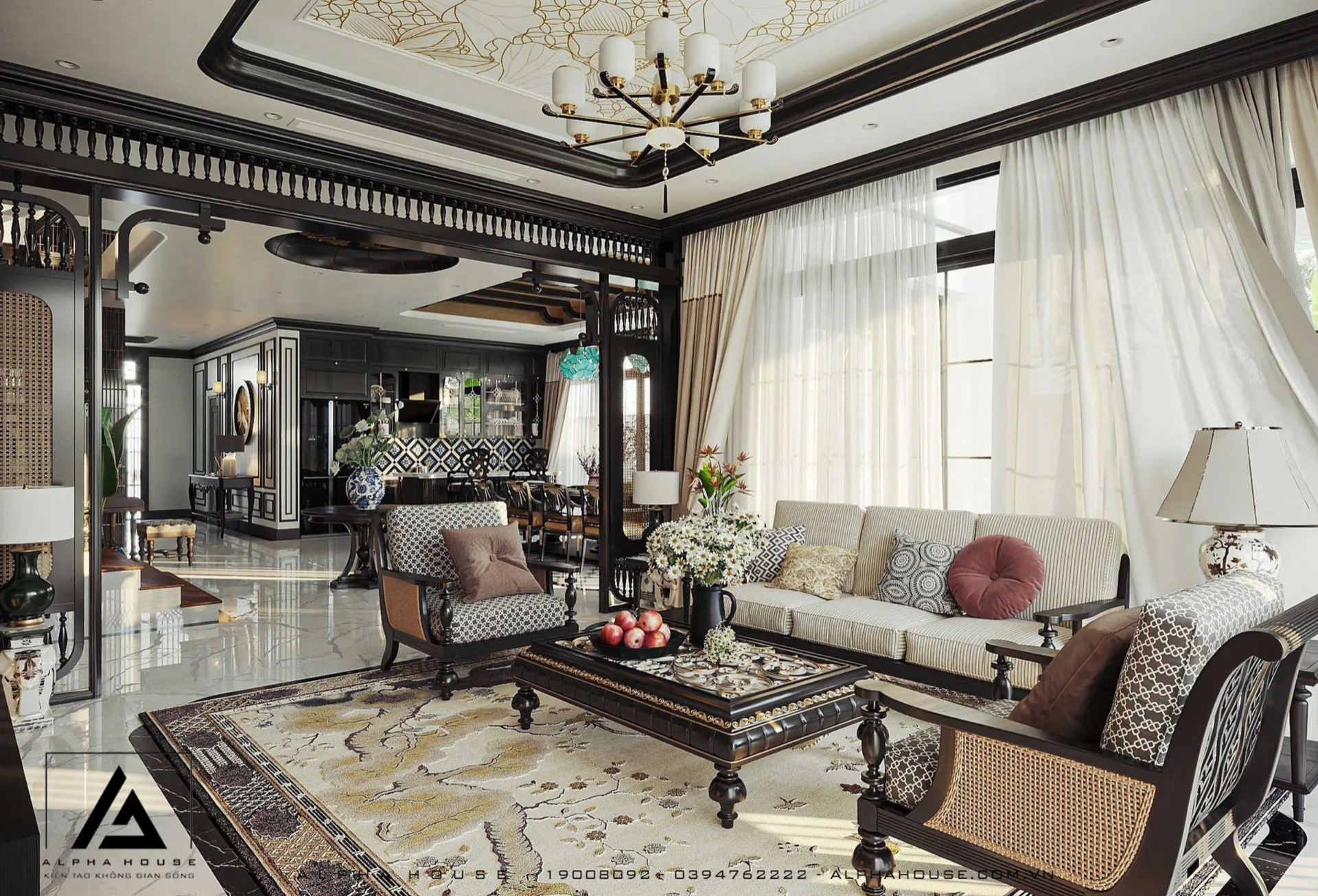 NỘI THẤT INDOCHINE ĐẸP